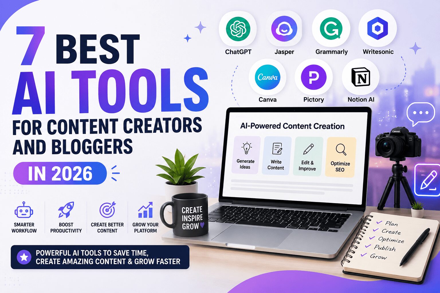Best AI Tools for Content Creators and Bloggers