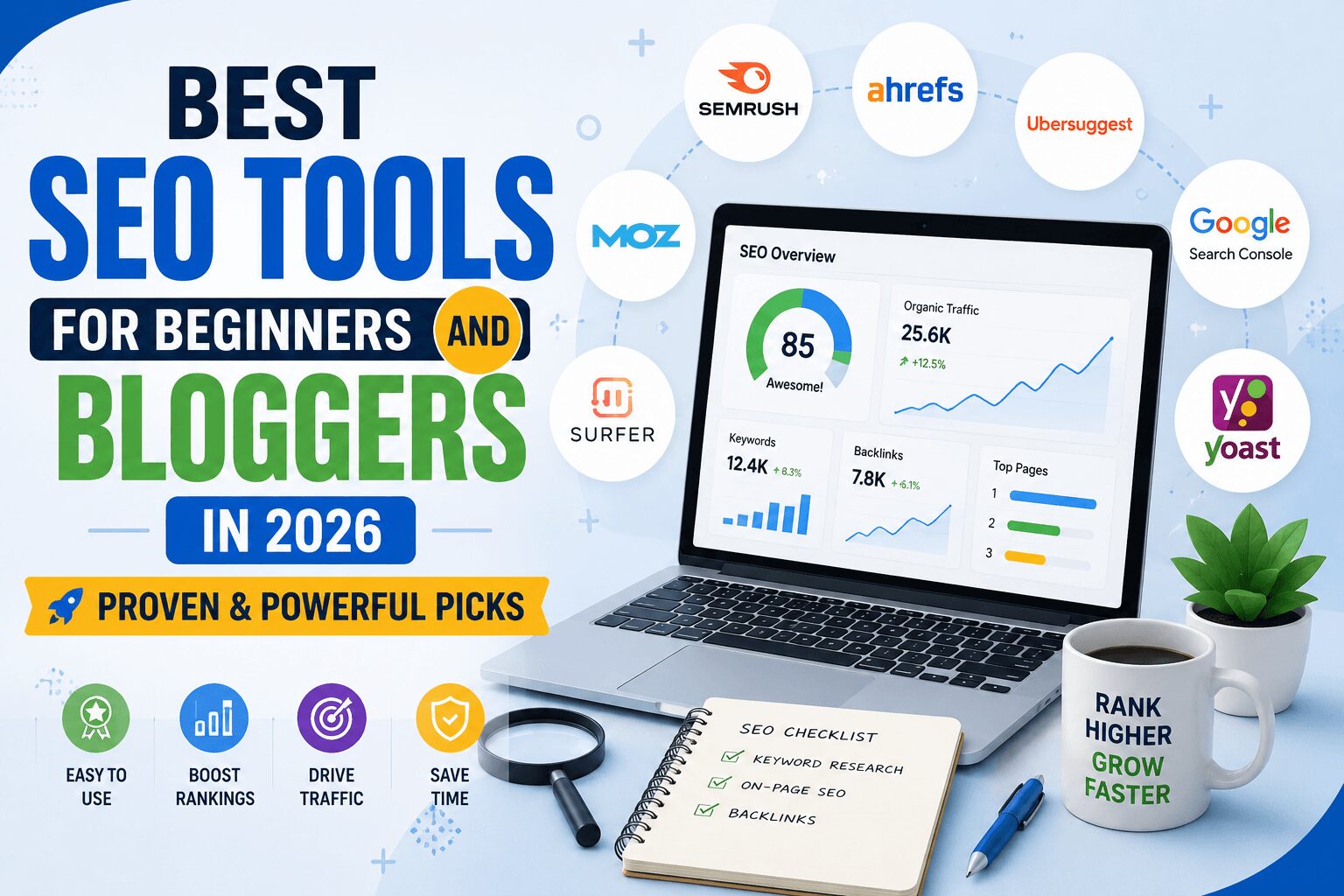 Best SEO Tools for Beginners and Bloggers in 2026 – Proven & Powerful Picks